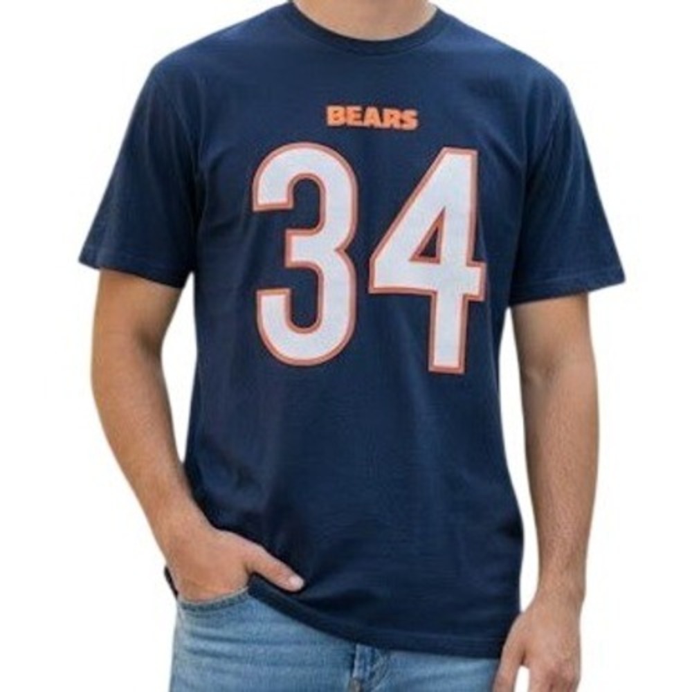 Mitchell & Ness Walter Payton Chicago Bears Shirt XXL 34 NFL Navy Blue Throwback